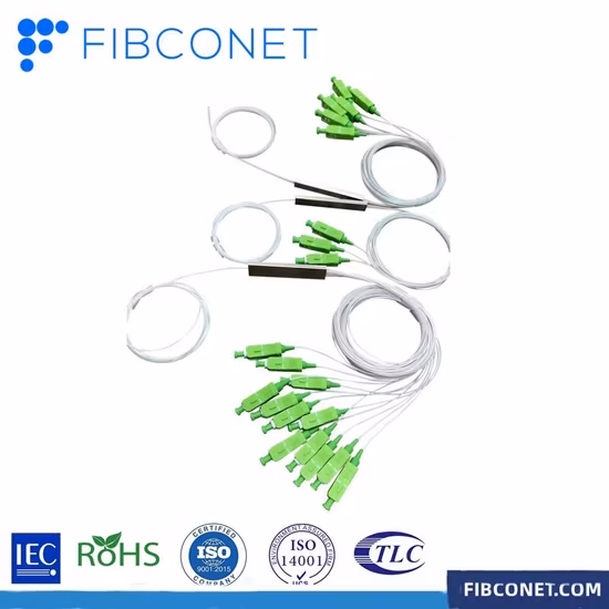 FTTH Mini Steel Tube/Plugin/Modul/Lgx/ABS Kassettentyp Glasfaserkoppler Fbt PLC Splitter